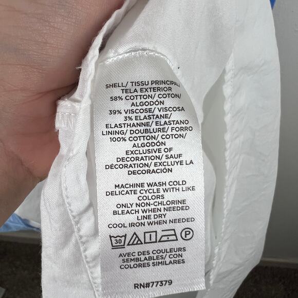 Ann Taylor Colorblock Scallop Midi Dress - Picture 4 of 6